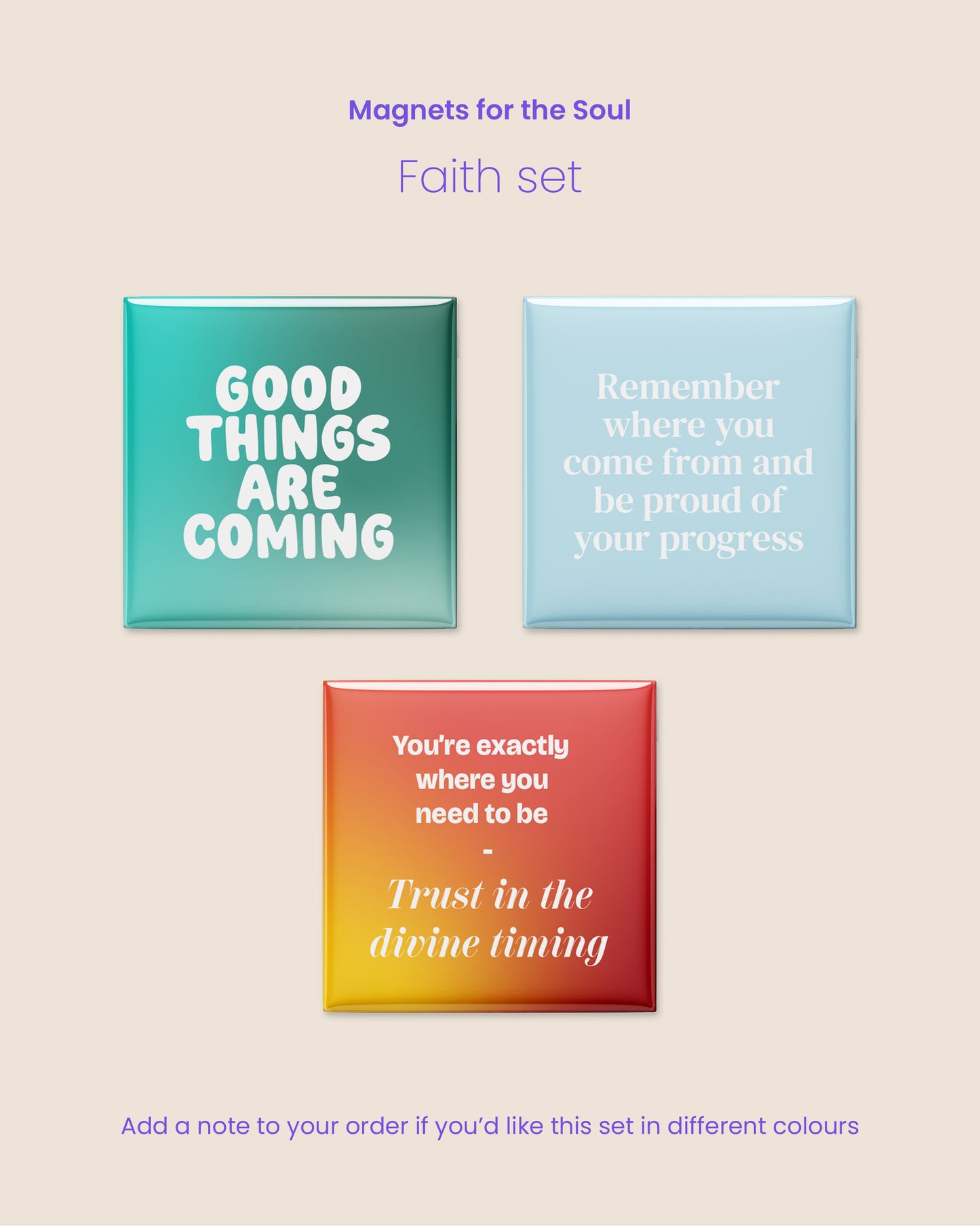 Magnets for the soul