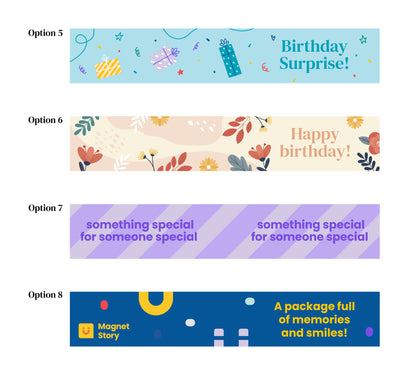 Gift box & message card